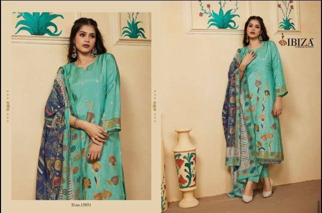 Ibiza fashion story linen Unstitched dress materials in Pune